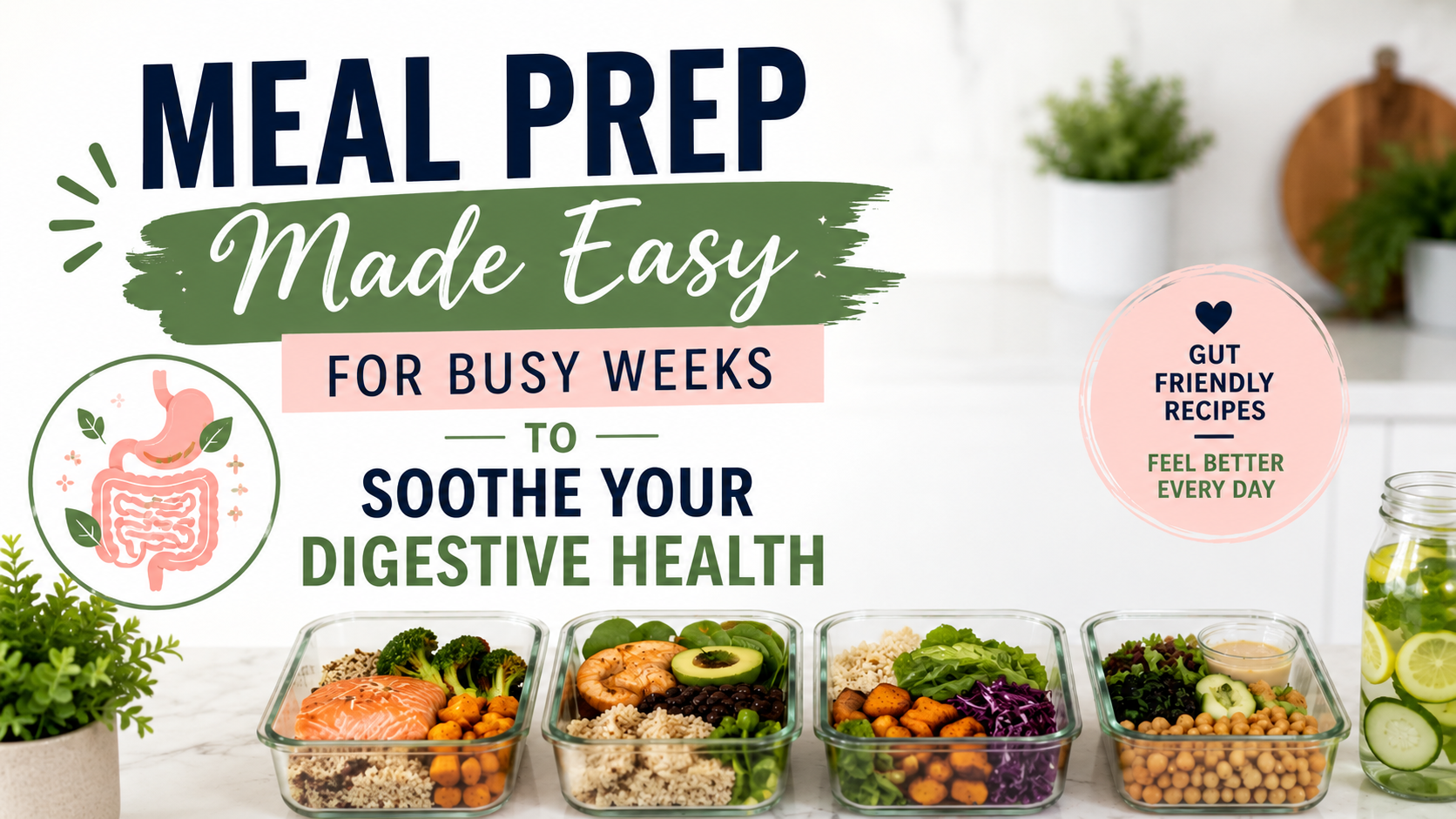 Meal Prep Made Easy for Busy Weeks to Soothe Your Digestive Health